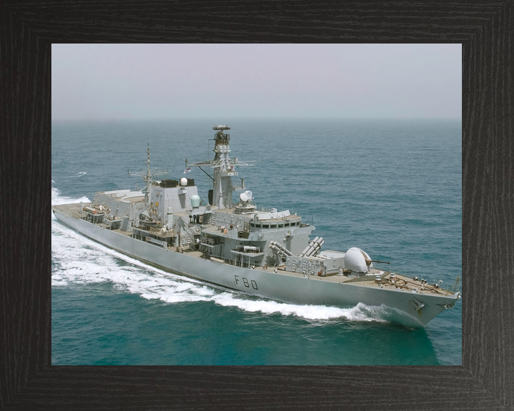 HMS Grafton (F80) Royal Navy Type 23 Frigate At Sea Starboard Side View Photo Print Wall Art Decor - Posters, Prints, & Visual Artwork - by Hampshire Prints (image 3 of 9)