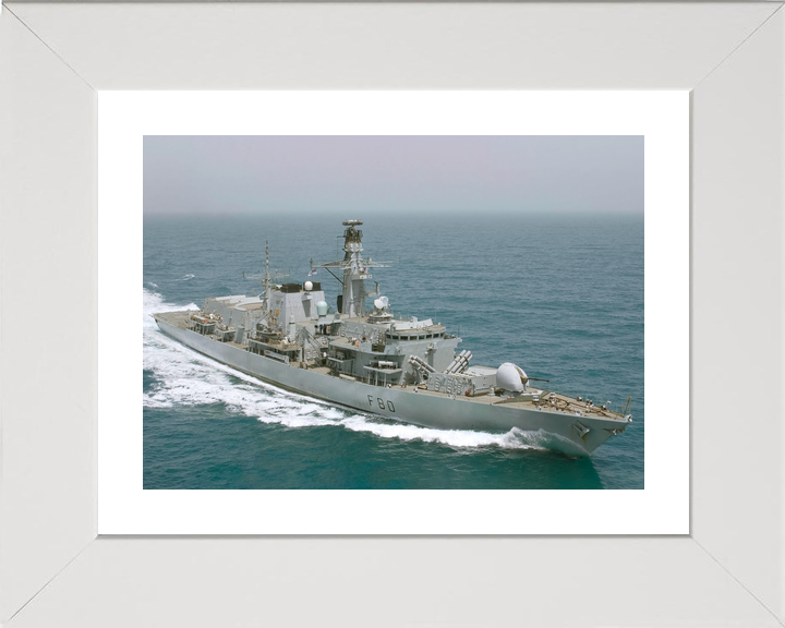 HMS Grafton (F80) Royal Navy Type 23 Frigate At Sea Starboard Side View Photo Print Wall Art Decor - Posters, Prints, & Visual Artwork - by Hampshire Prints (image 4 of 9)