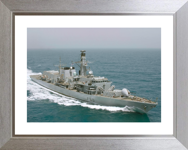 HMS Grafton (F80) Royal Navy Type 23 Frigate At Sea Starboard Side View Photo Print Wall Art Decor - Posters, Prints, & Visual Artwork - by Hampshire Prints (image 6 of 9)