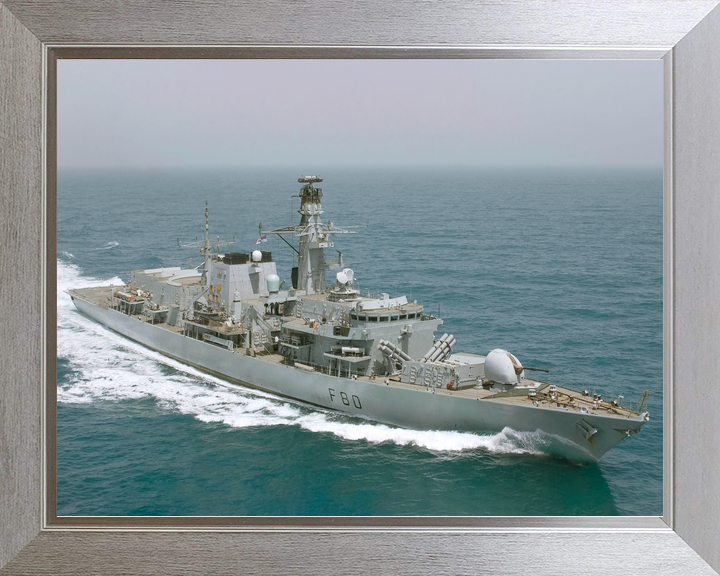 HMS Grafton (F80) Royal Navy Type 23 Frigate At Sea Starboard Side View Photo Print Wall Art Decor - Posters, Prints, & Visual Artwork - by Hampshire Prints (image 7 of 9)