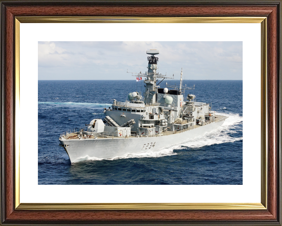 HMS Iron Duke F234 Type 23 Frigate July 2014 Starboard Turn Photo Print - Posters, Prints, & Visual Artwork - by Hampshire Prints (image 8 of 9)