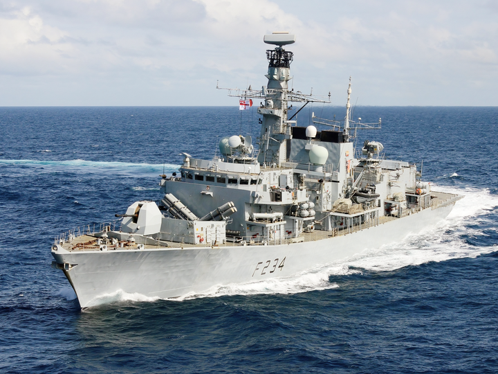 HMS Iron Duke F234 Type 23 Frigate July 2014 Starboard Turn Photo Print - Posters, Prints, & Visual Artwork - by Hampshire Prints (image 1 of 9)