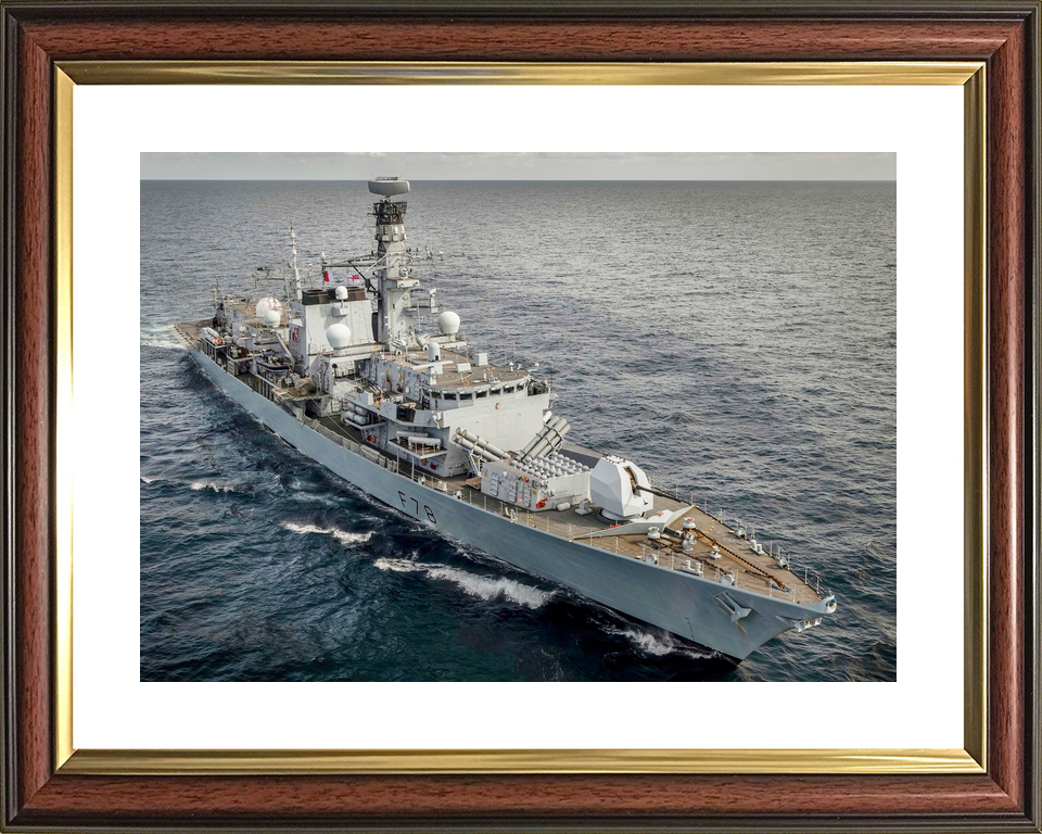 HMS Kent F78 Type 23 Frigate 5 May 2021 Starboard Bow View Photo Print - Posters, Prints, & Visual Artwork - by Hampshire Prints (image 8 of 9)