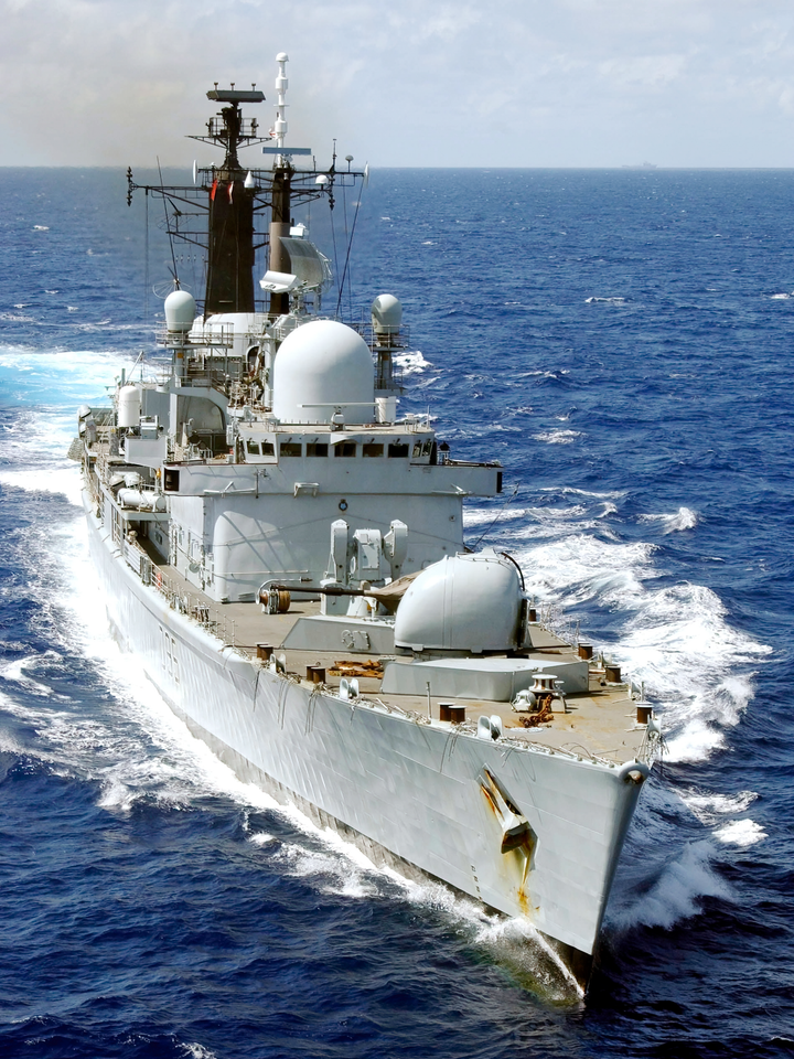 HMS Manchester D95 Type 42 Destroyer November 2003 High Starboard Bow View Photo Print - Posters, Prints, & Visual Artwork - by Hampshire Prints (image 1 of 9)