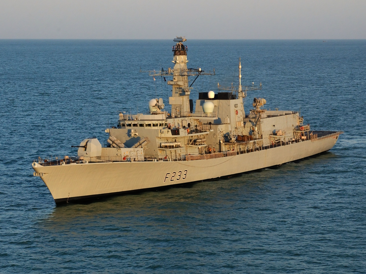 HMS Marlborough F233 Type 23 Frigate February 2005 High Port Bow View Photo Print - Posters, Prints, & Visual Artwork - by Hampshire Prints (image 1 of 9)