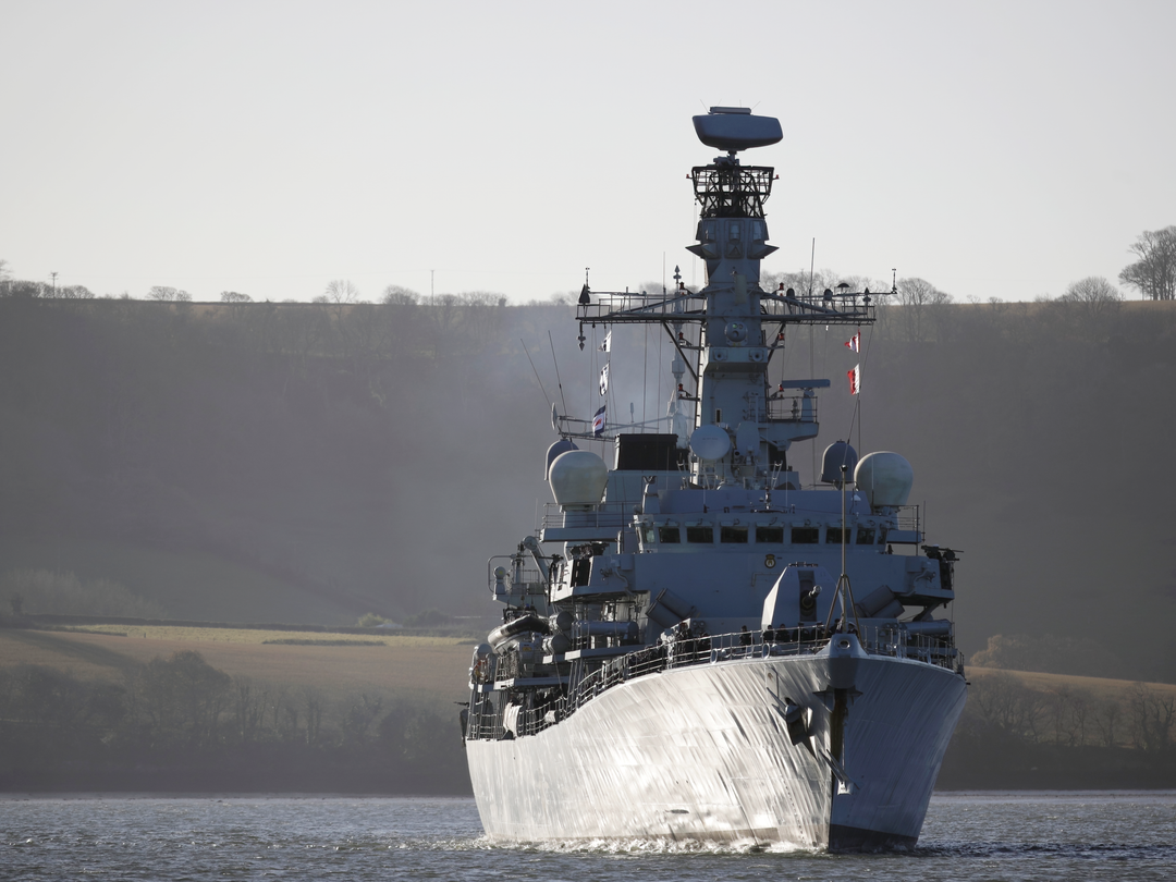 HMS Monmouth F235 Type 23 Frigate December 2017 Photo Print - Posters, Prints, & Visual Artwork - by Hampshire Prints (image 1 of 9)