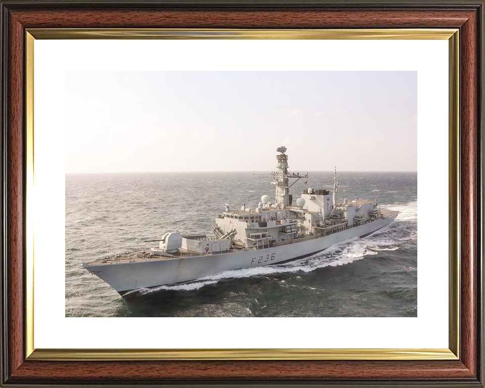 HMS Montrose F236 Type 23 Frigate January 2020 High Port Bow View Photo Print - Posters, Prints, & Visual Artwork - by Hampshire Prints (image 8 of 9)