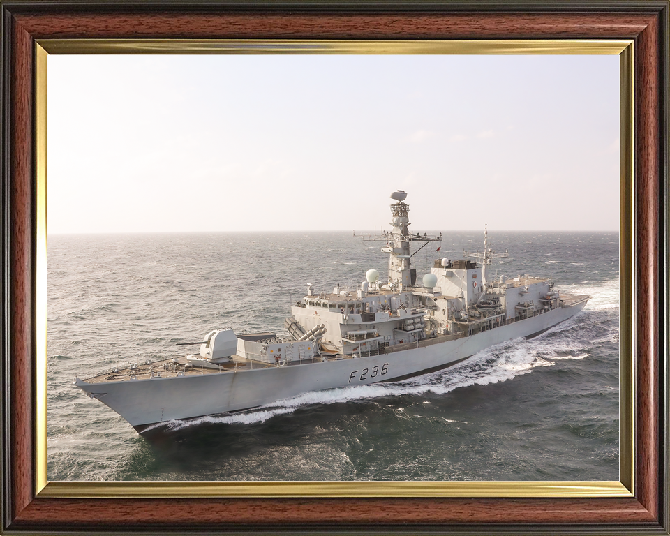 HMS Montrose F236 Type 23 Frigate January 2020 High Port Bow View Photo Print - Posters, Prints, & Visual Artwork - by Hampshire Prints (image 9 of 9)