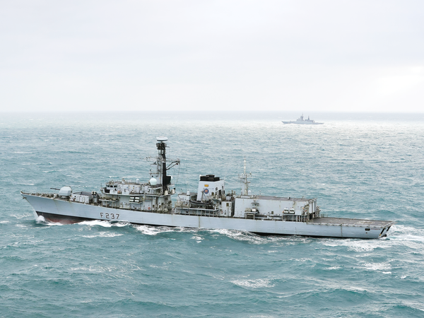 HMS Westminster F237 Type 23 Frigate January 2018 Port Side View