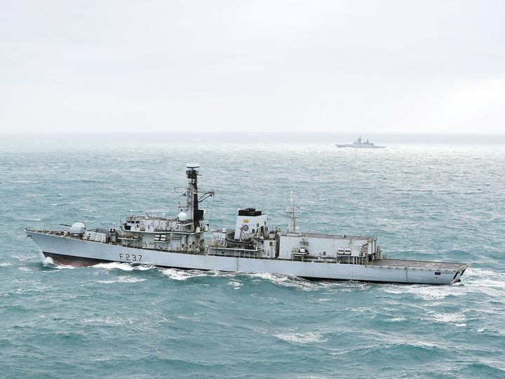 HMS Westminster F237 Type 23 Frigate January 2018 Port Side View
