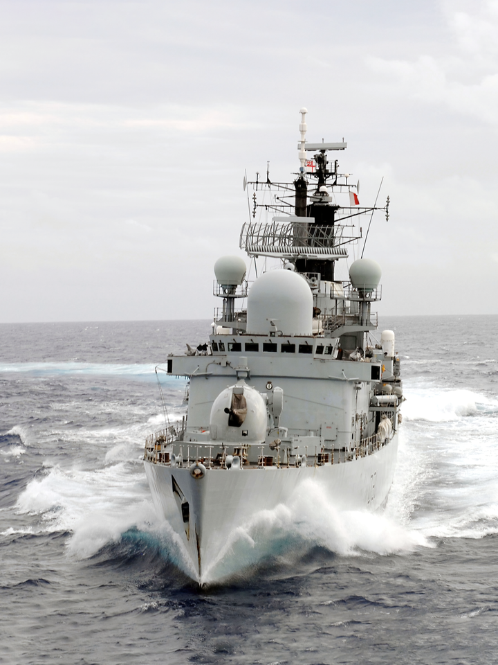 HMS Nottingham D91 Type 42 Destroyer March 2008 Starboard Turn Photo Print - Posters, Prints, & Visual Artwork - by Hampshire Prints (image 1 of 9)