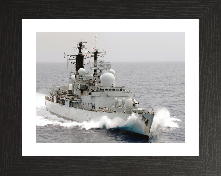 HMS Nottingham D91 Type 42 Destroyer March 2008 Breaking Waves Photo Print - Posters, Prints, & Visual Artwork - by Hampshire Prints (image 2 of 9)