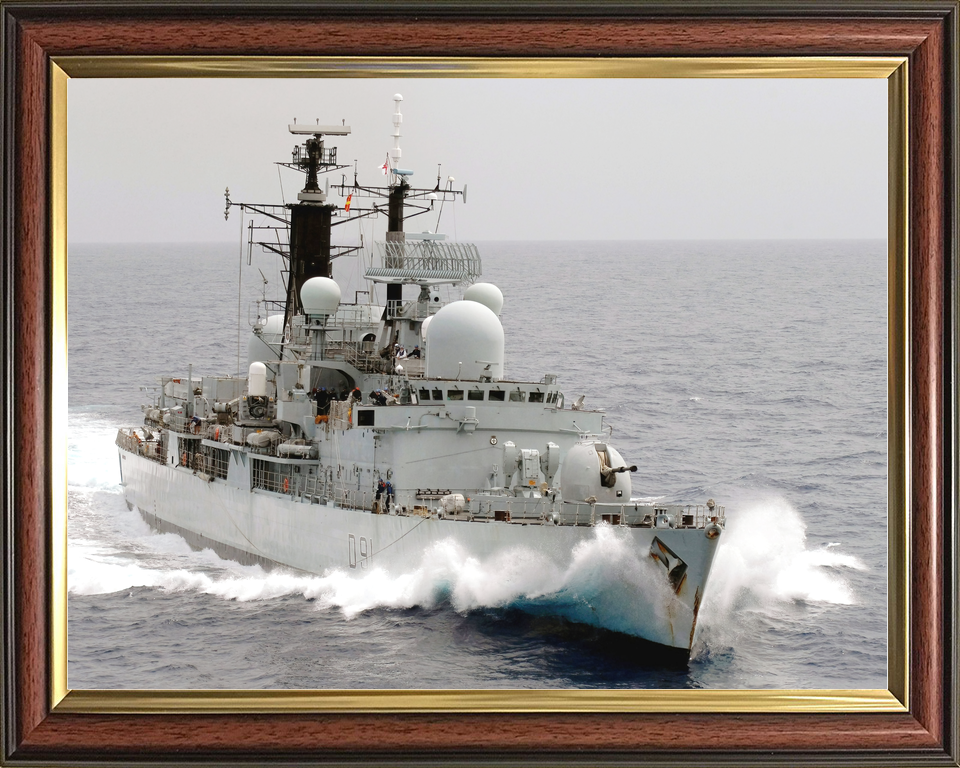 HMS Nottingham D91 Type 42 Destroyer March 2008 Breaking Waves Photo Print - Posters, Prints, & Visual Artwork - by Hampshire Prints (image 9 of 9)