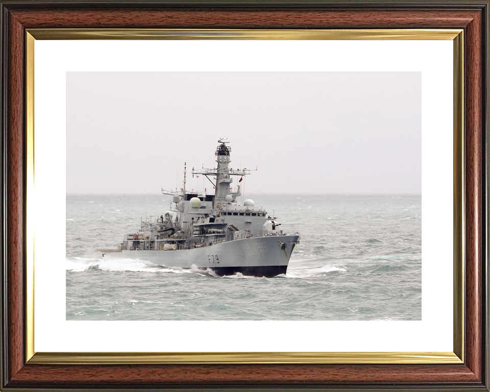 HMS Portland F79 Type 23 Frigate December 2016 At Sea Photo Print - Posters, Prints, & Visual Artwork - by Hampshire Prints (image 8 of 9)