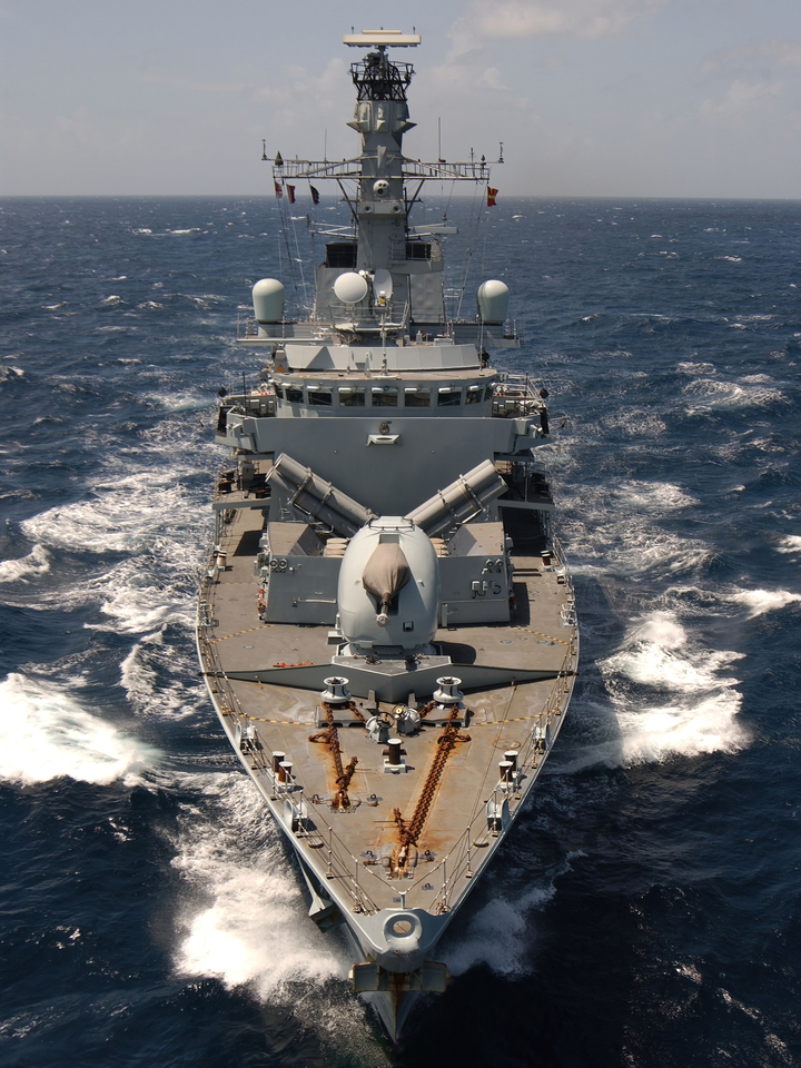 HMS Richmond F239 Type 23 Frigate November 2004 High Bow View Photo Print - Posters, Prints, & Visual Artwork - by Hampshire Prints (image 1 of 9)