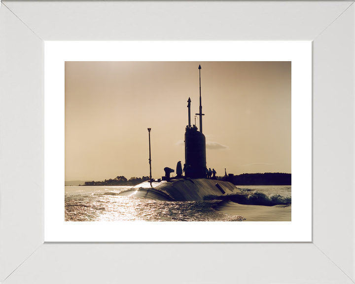 HMS Turbulent S87 Trafalgar Class Submarine 1992 Sunset Photo Print - Posters, Prints, & Visual Artwork - by Hampshire Prints (image 4 of 9)