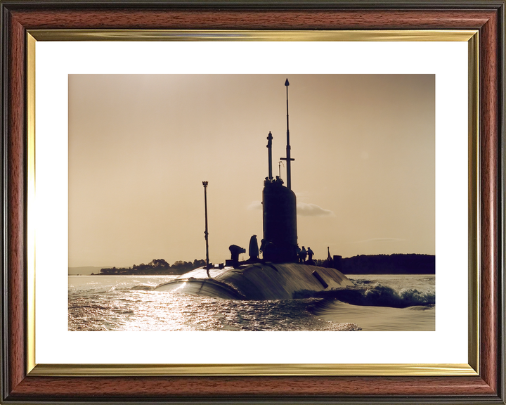 HMS Turbulent S87 Trafalgar Class Submarine 1992 Sunset Photo Print - Posters, Prints, & Visual Artwork - by Hampshire Prints (image 8 of 9)