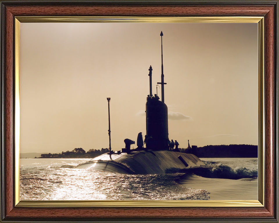 HMS Turbulent S87 Trafalgar Class Submarine 1992 Sunset Photo Print - Posters, Prints, & Visual Artwork - by Hampshire Prints (image 9 of 9)