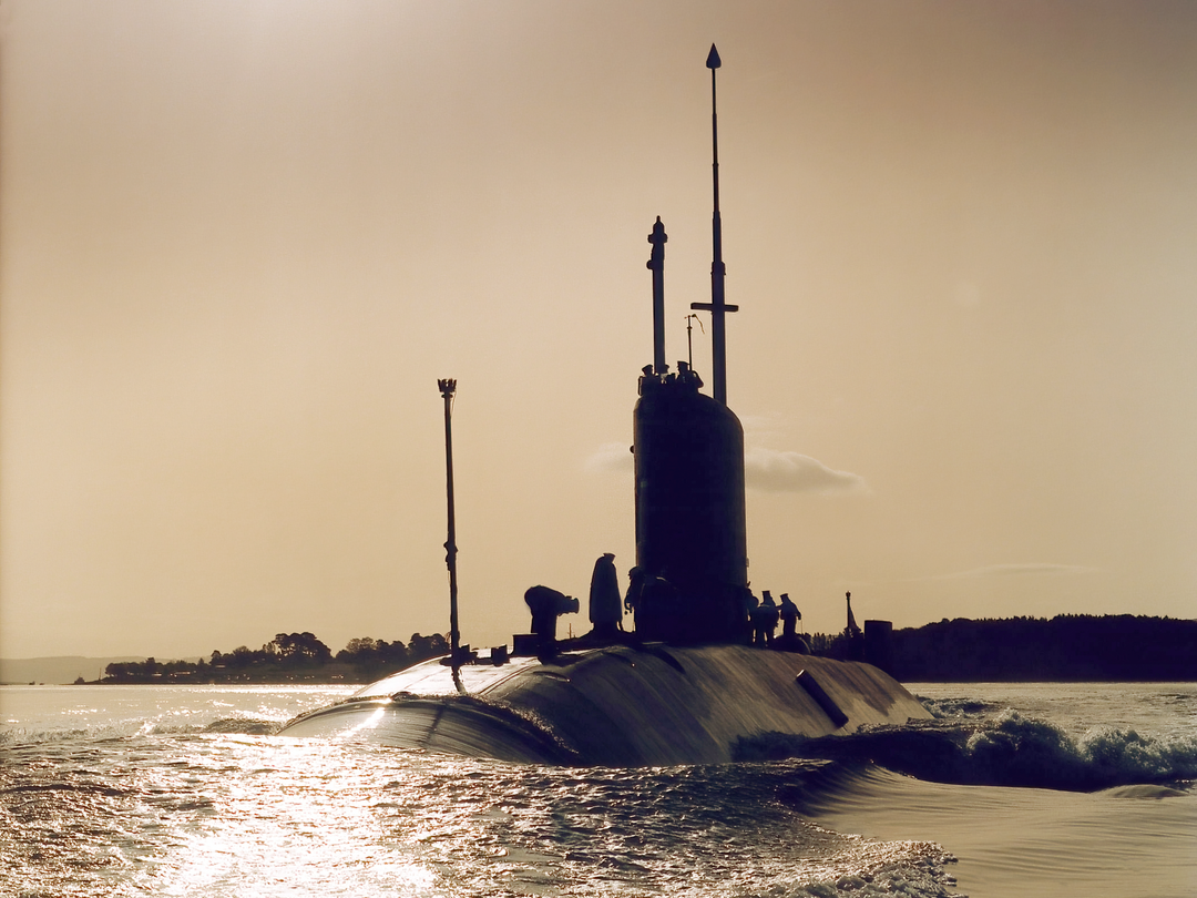 HMS Turbulent S87 Trafalgar Class Submarine 1992 Sunset Photo Print - Posters, Prints, & Visual Artwork - by Hampshire Prints (image 1 of 9)