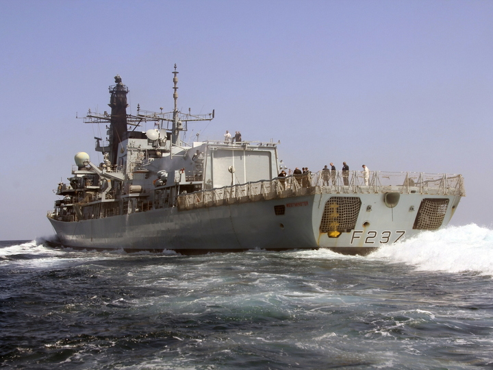 HMS Westminster F237 Type 23 Frigate February 2012