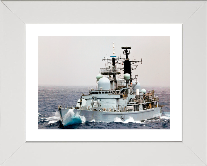 HMS York D98 Type 42 Destroyer Low Port Bow View