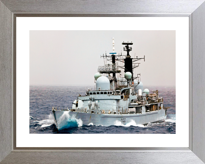 HMS York D98 Type 42 Destroyer Low Port Bow View