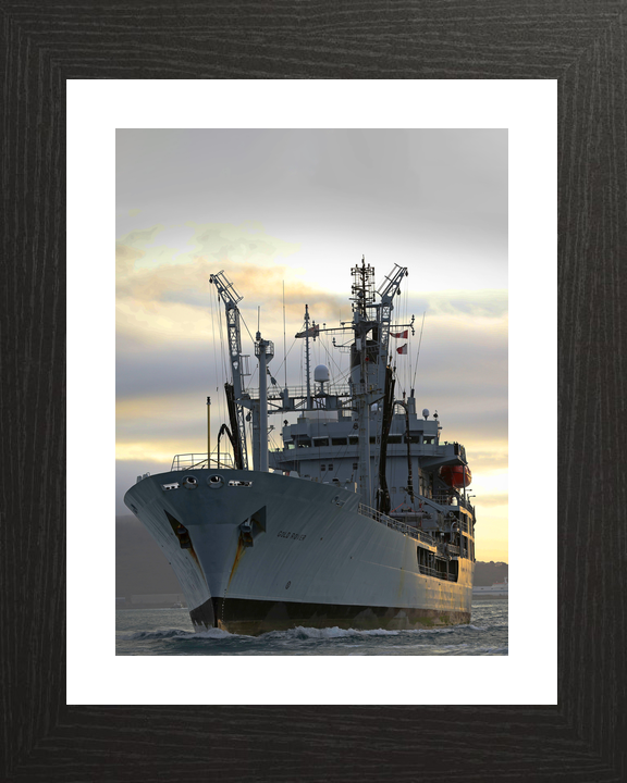 RFA Gold Rover A271 Rover Class Tanker February 2017 Low Port Bow View Photo Print - Posters, Prints, & Visual Artwork - by Hampshire Prints (image 2 of 9)