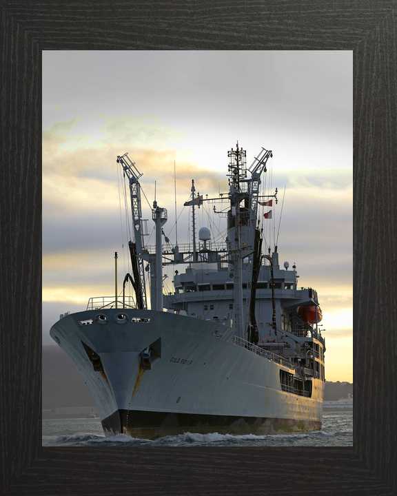 RFA Gold Rover A271 Rover Class Tanker February 2017 Low Port Bow View Photo Print - Posters, Prints, & Visual Artwork - by Hampshire Prints (image 3 of 9)