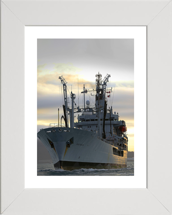 RFA Gold Rover A271 Rover Class Tanker February 2017 Low Port Bow View Photo Print - Posters, Prints, & Visual Artwork - by Hampshire Prints (image 4 of 9)