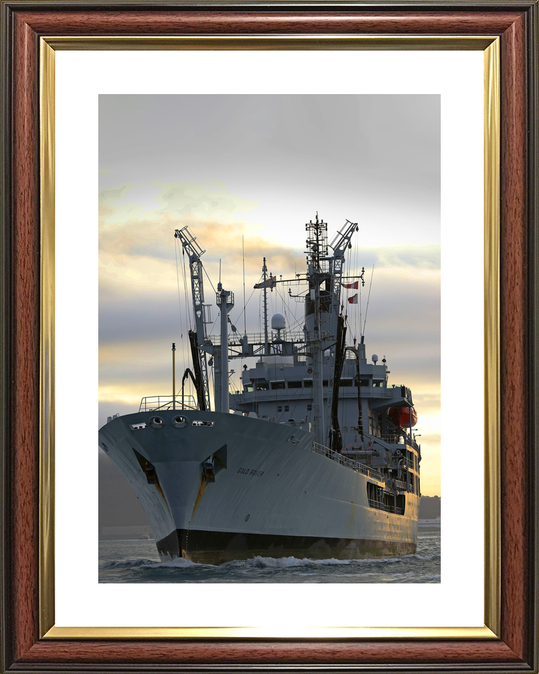 RFA Gold Rover A271 Rover Class Tanker February 2017 Low Port Bow View Photo Print - Posters, Prints, & Visual Artwork - by Hampshire Prints (image 8 of 9)