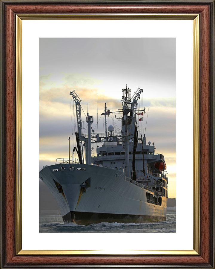 RFA Gold Rover A271 Rover Class Tanker February 2017 Low Port Bow View Photo Print - Posters, Prints, & Visual Artwork - by Hampshire Prints (image 8 of 9)