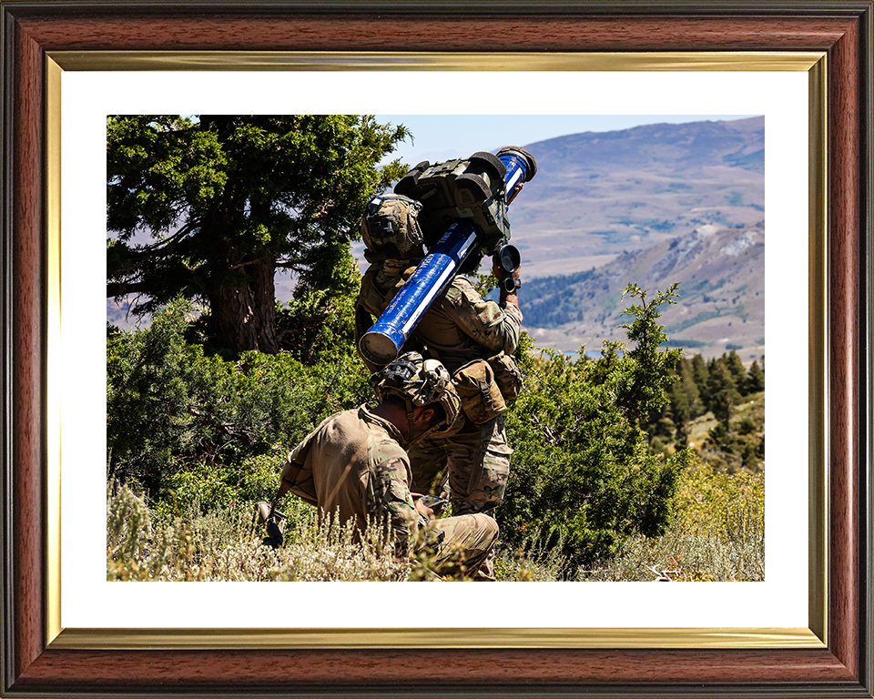 Air Defence Troop of 29 Commando with StarStreak British Army Royal Marines Wall Art Military Decor UK Photo Print Posters, Prints, & Visual Artwork Hampshire Prints 10 x 8 Classic Frame Yes