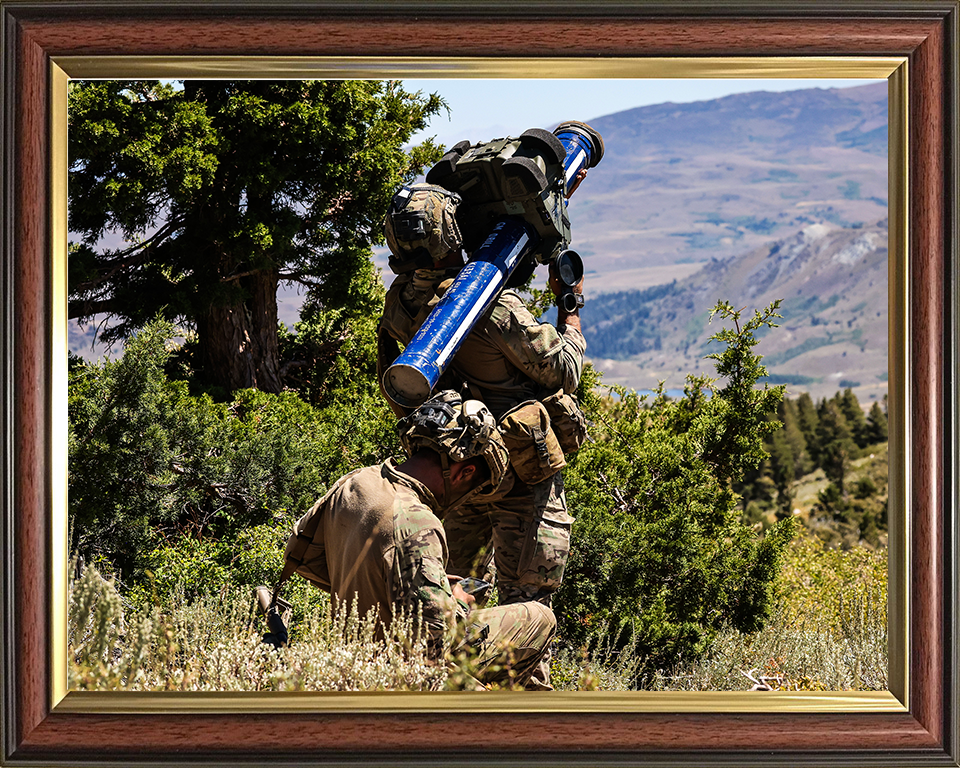 Air Defence Troop of 29 Commando with StarStreak British Army Royal Marines Wall Art Military Decor UK Photo Print Posters, Prints, & Visual Artwork Hampshire Prints 10 x 8 Classic Frame No