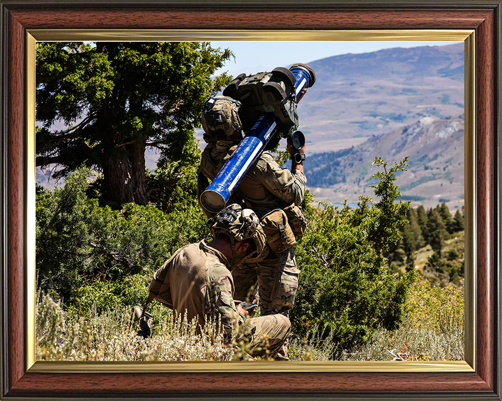 Air Defence Troop of 29 Commando with StarStreak British Army Royal Marines Wall Art Military Decor UK Photo Print Posters, Prints, & Visual Artwork Hampshire Prints 10 x 8 Classic Frame No