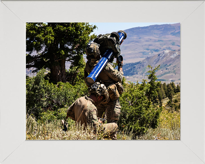 Air Defence Troop of 29 Commando with StarStreak British Army Royal Marines Wall Art Military Decor UK Photo Print Posters, Prints, & Visual Artwork Hampshire Prints 10 x 8 White Frame No