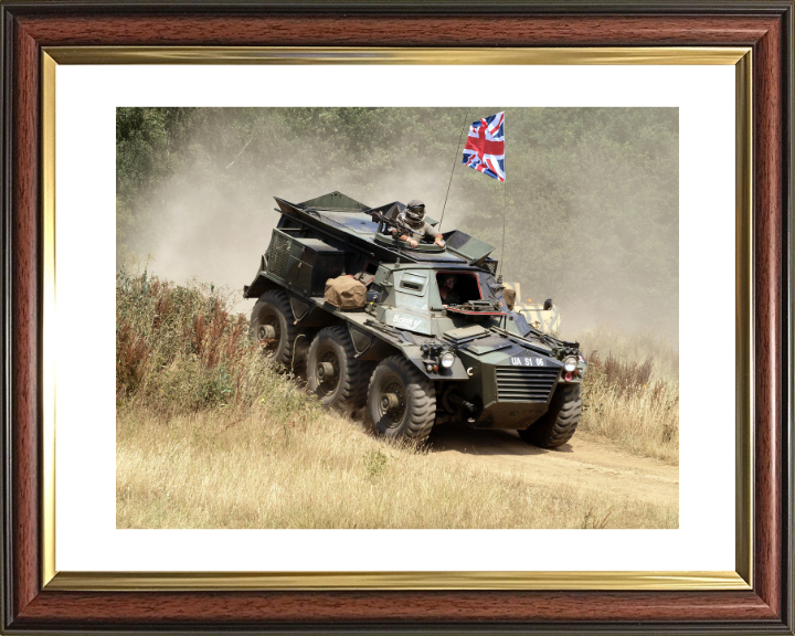 Alvis Saracen vehicle British Army Vehicle Photo Print Wall Art Military Decor UK Posters, Prints, & Visual Artwork Hampshire Prints 10 x 8 Classic Frame Yes