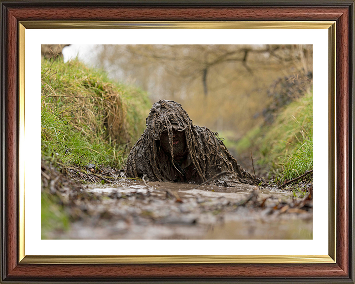 British Army Sniper during the Operators Course (SOC) Photo Print Wall Art Military Decor Posters, Prints, & Visual Artwork Hampshire Prints 10 x 8 Classic Frame Yes