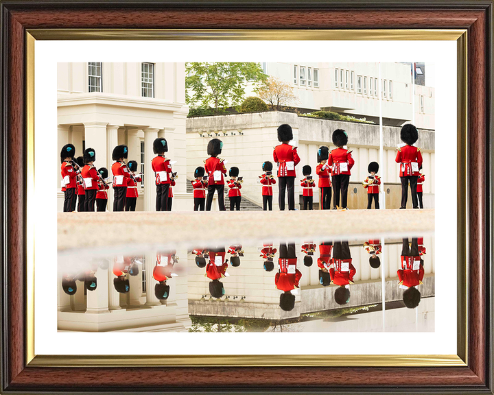 Band of the Irish Guards Reflections Photo Print – Guards Regiment Wall Art, Military Decor Posters, Prints, & Visual Artwork Hampshire Prints 10 x 8 Classic Frame Yes