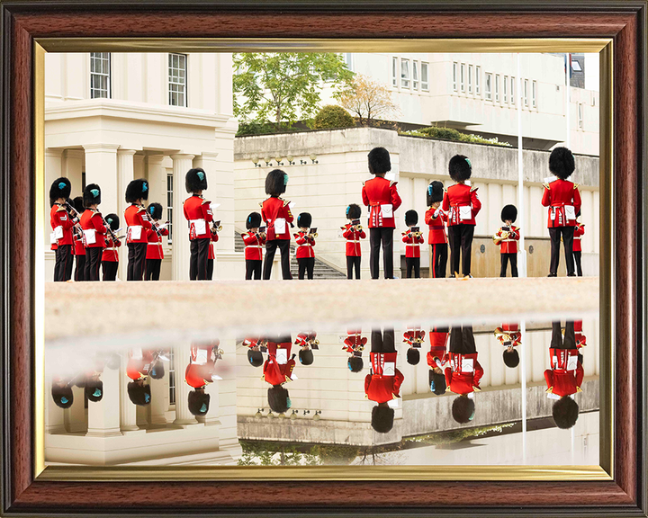 Band of the Irish Guards Reflections Photo Print – Guards Regiment Wall Art, Military Decor Posters, Prints, & Visual Artwork Hampshire Prints 10 x 8 Classic Frame No