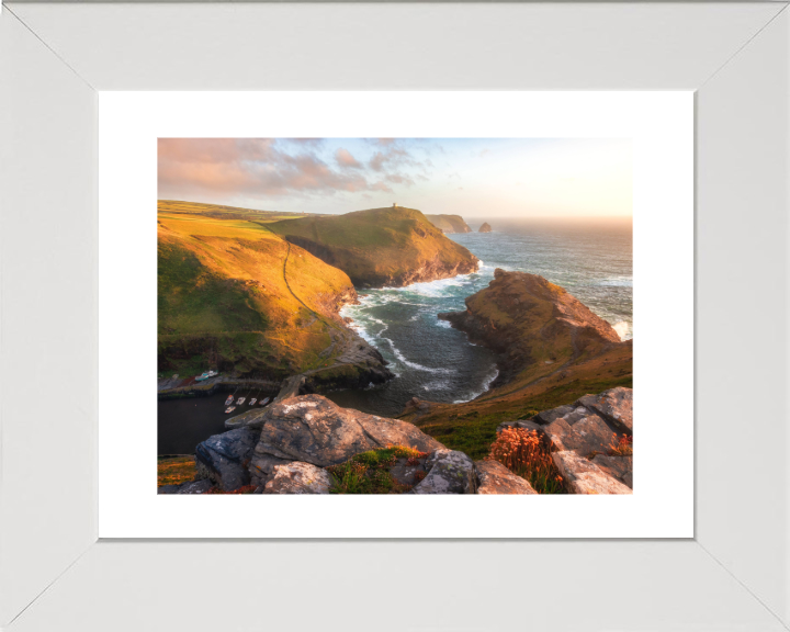 Boscastle in Cornwall at sunset Photo Print - Canvas - Framed Photo Print - Hampshire Prints
