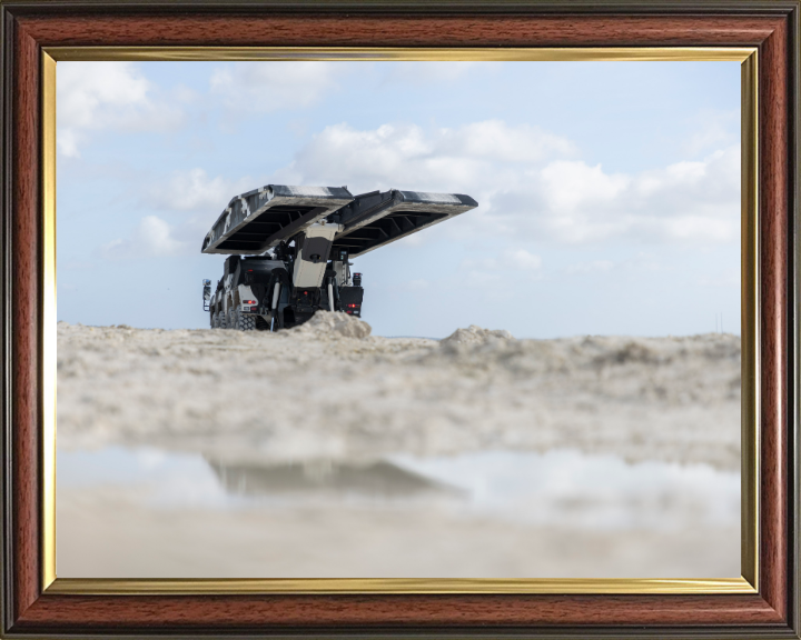 Boxer BVLB bridge layer variant Vehicle British Army Vehicle Photo Print Wall Art Military Decor UK Posters, Prints, & Visual Artwork Hampshire Prints 10 x 8 Classic Frame No