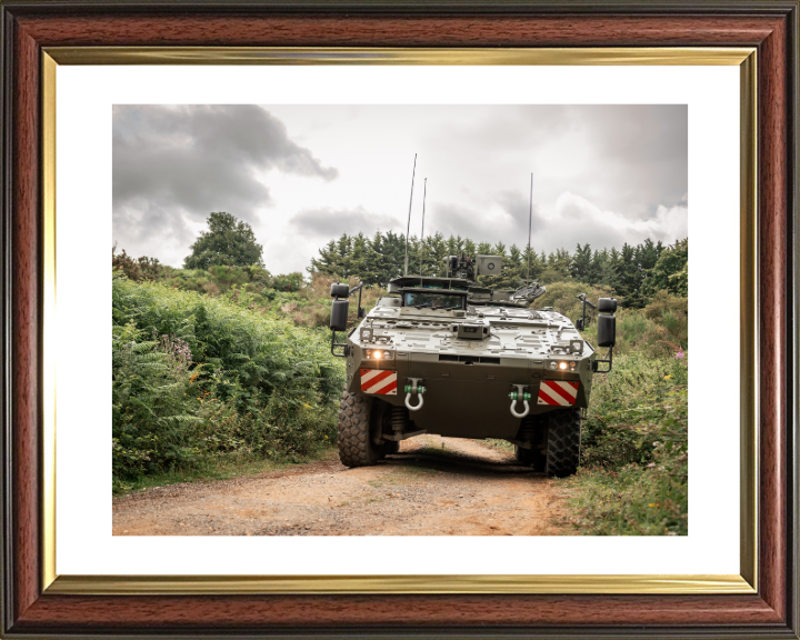 Boxer Multi Role Armoured Fighting Vehicle 2023 British Army Vehicle Photo Print Wall Art Military Decor UK Posters, Prints, & Visual Artwork Hampshire Prints 10 x 8 Classic Frame Yes