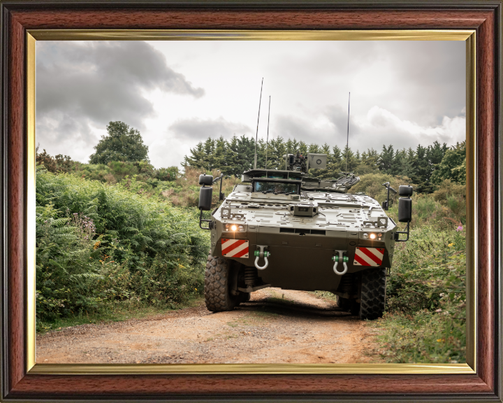 Boxer Multi Role Armoured Fighting Vehicle 2023 British Army Vehicle Photo Print Wall Art Military Decor UK Posters, Prints, & Visual Artwork Hampshire Prints 10 x 8 Classic Frame No