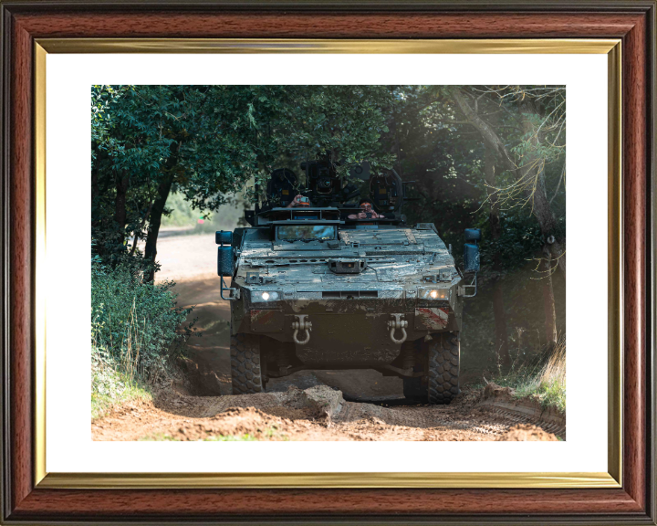 Boxer Multi Role Armoured Fighting Vehicle British Army Vehicle Photo Print Wall Art Military Decor UK Posters, Prints, & Visual Artwork Hampshire Prints 10 x 8 Classic Frame Yes