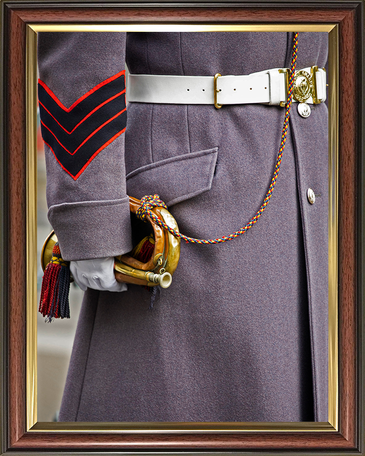 A British Army Bugler from the Welsh Guards Photo Print - British Army Posters, Prints, & Visual Artwork Hampshire Prints 10 x 8 Classic Frame No