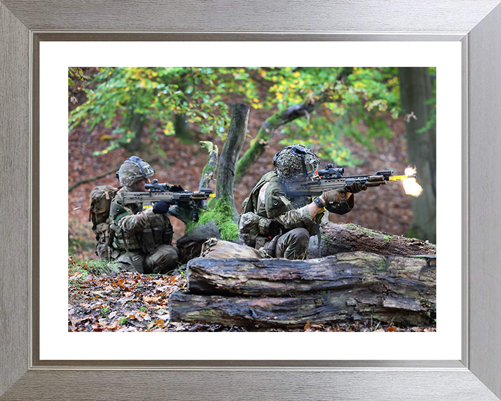 British Army Reservists on Exercise in Germany 2025 Photo Print Wall Art Military Poster Posters, Prints, & Visual Artwork Hampshire Prints 10 x 8 Silver Frame Yes