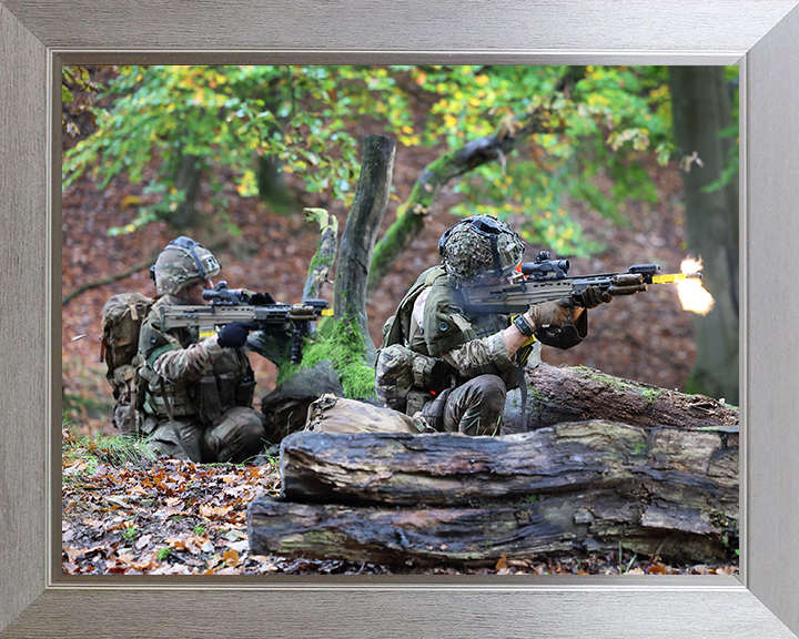 British Army Reservists on Exercise in Germany 2025 Photo Print Wall Art Military Poster Posters, Prints, & Visual Artwork Hampshire Prints 10 x 8 Silver Frame No