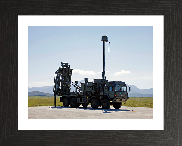 Sky Sabre intermediate air defence system British Army Vehicle Photo Print Wall Art Military Decor UK Posters, Prints, & Visual Artwork Hampshire Prints 10 x 8 Black Frame Yes