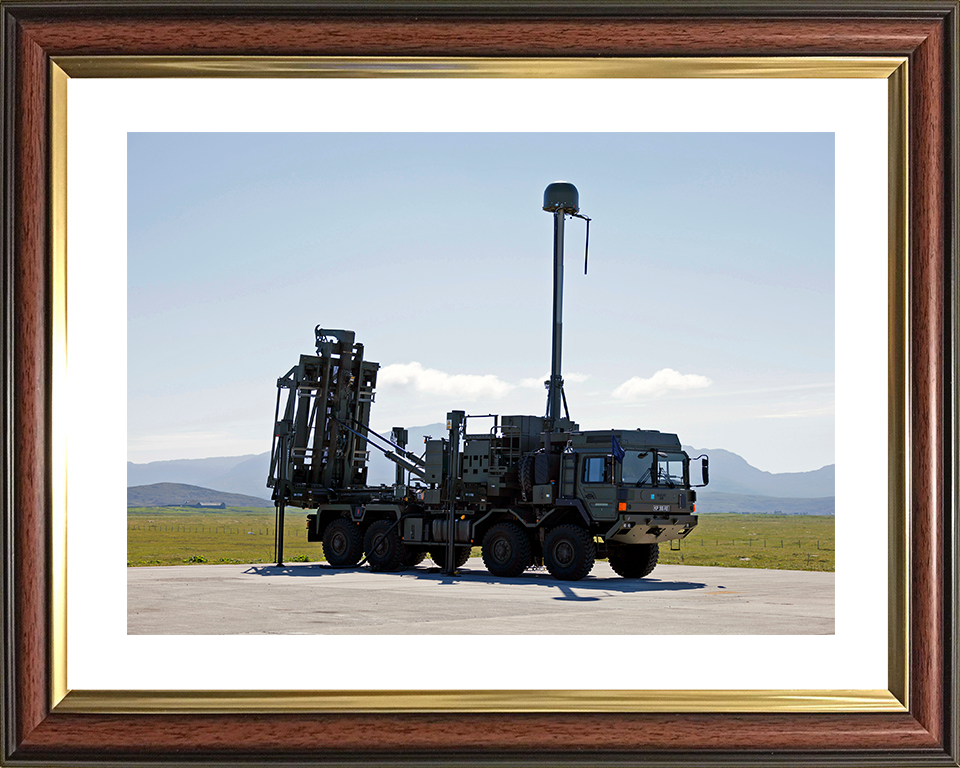 Sky Sabre intermediate air defence system British Army Vehicle Photo Print Wall Art Military Decor UK Posters, Prints, & Visual Artwork Hampshire Prints 10 x 8 Classic Frame Yes