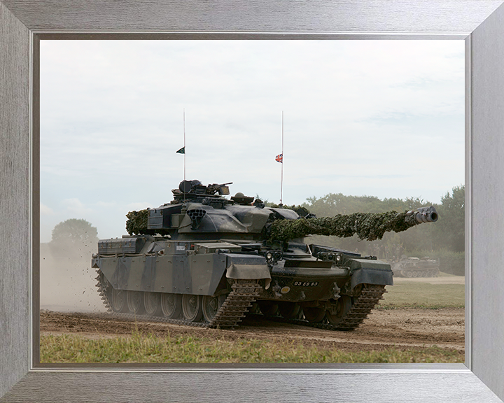 British Army Chieftain Mark 11 Tank Photo Print Wall Art Military vehicle Poster Decor UK Posters, Prints, & Visual Artwork Hampshire Prints 10 x 8 Silver Frame No
